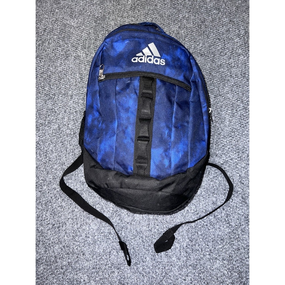 Adidas Stratton III Backpack Blue Tie Dye Print School Travel Laptop Bag